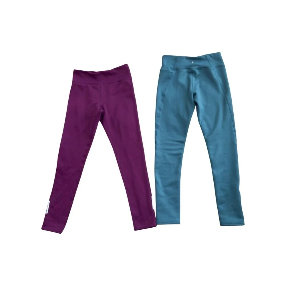 Old Navy Active Girls SET OF 2 UltraCoze Warm Fleece Lined Go-Dri Leggings. XL.